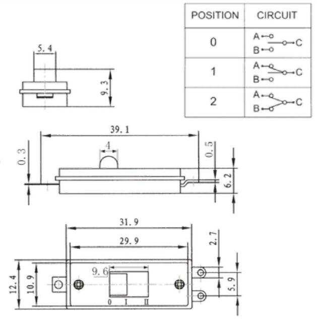 吹風(fēng)機(jī)開(kāi)關(guān)規(guī)格書(shū)