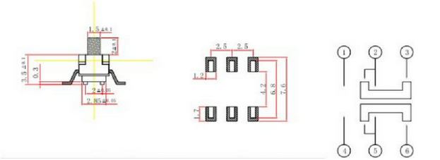 六腳撥動(dòng)開(kāi)關(guān)接線圖解