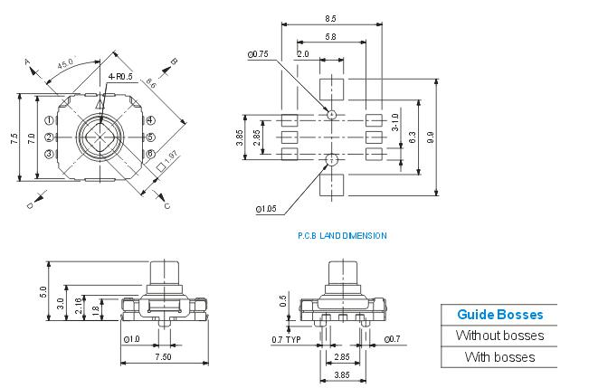 五向開關原理圖 五向開關原理圖