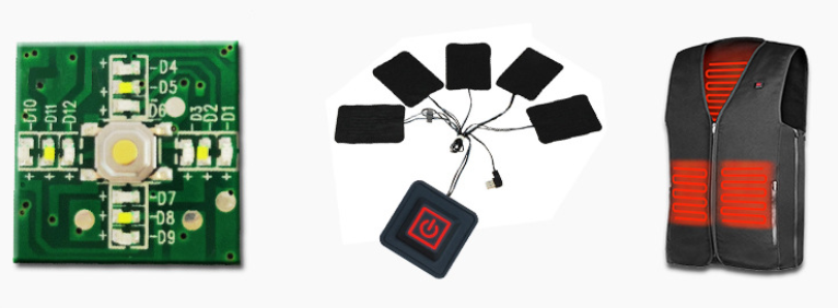 發(fā)熱內(nèi)衣輕觸開(kāi)關(guān)主板開(kāi)發(fā)案例