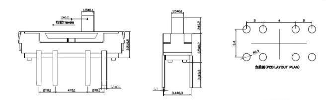 8腳撥動開關接線 8腳撥動開關接線
