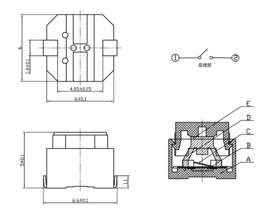 無聲輕觸開關(guān)尺寸 無聲輕觸開關(guān)尺寸